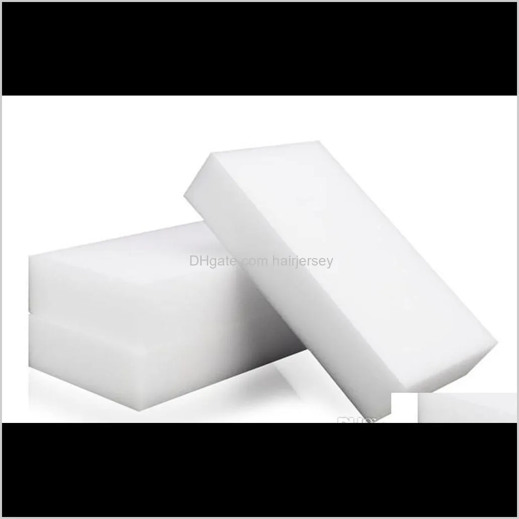 200pcs 10*6*2 cm white magic cleaning melamine sponge eraser high quality magic sponge esponja magica super cleaning gel