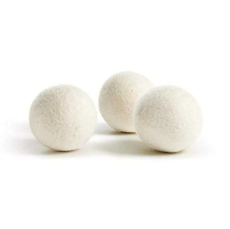 Wooldroger ballen Premium herbruikbare natuurlijke stofverzachter 2.76Inch Statische vermindering helpt droge kleding in het wasserette sneller zeeschip DAW119