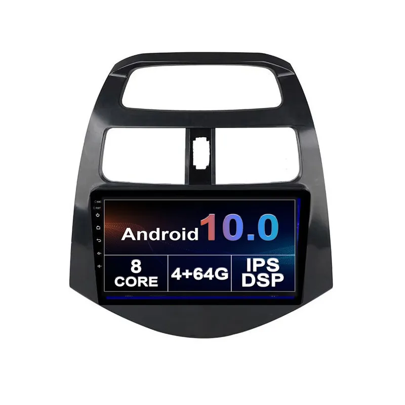 Auto DVD-speler voor Chevrolet Spark 2010 2011 2012 2013-2014 2.5D IPS Scherm Android Dubbele DIN 8 CORE WIFI 4G GPS NAVI Ondersteuning DVR Achteruitkijkcamera