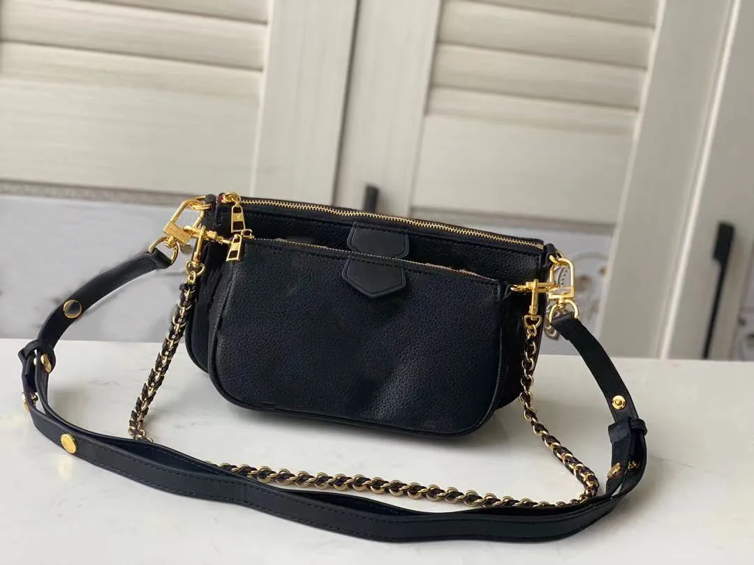 Yüksek Kalite Lüks Tasarımcılar Çanta Çanta Kadınlar Favori Suit Messenger Çanta Monogramlar Deri Kabartma Omuz Crossbody Çanta