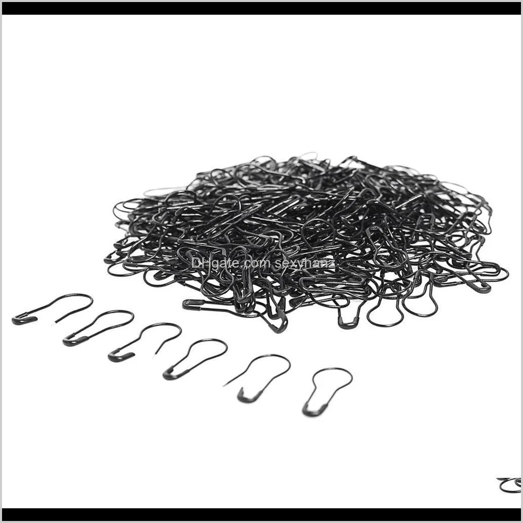 pack of 1000 black bulb pins metal safety pins calabash pin for clothing crafting, knitting marker and diy projects