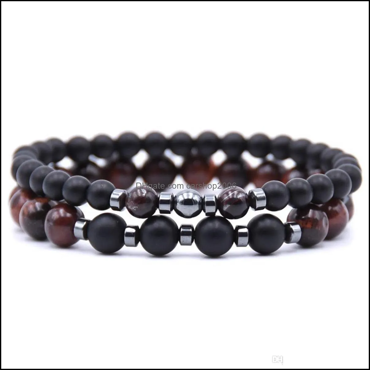 Natural Bead Bracelet Women`s Agate Diffuser Wrist Set Aromatherapy Yoga Hand Ornament 8mm Beads