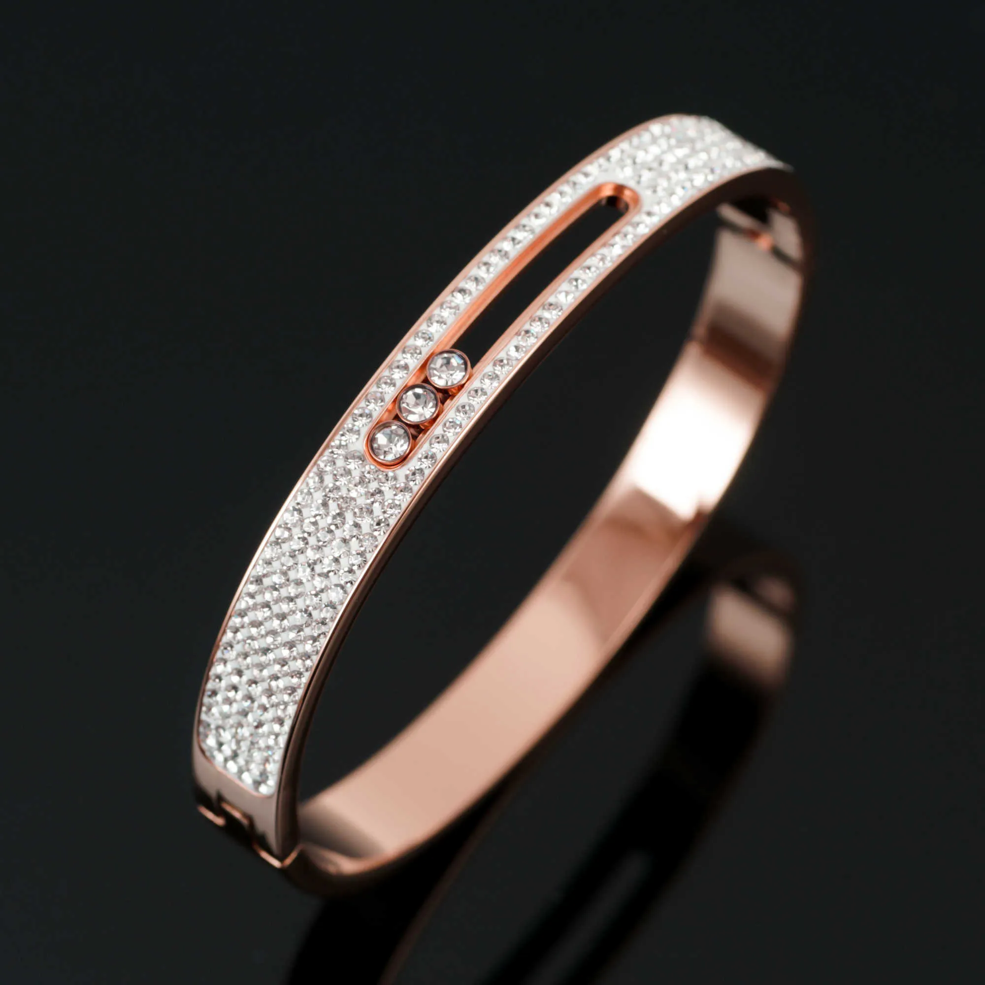 Bracelets De Manchette En Acier Inoxydable De Marque Célèbre Pour Femmes Et Hommes Bracelets Carrés En Émail Strass Bijoux De Luxe Durables Q0717 Du 5,96 € | DHgate