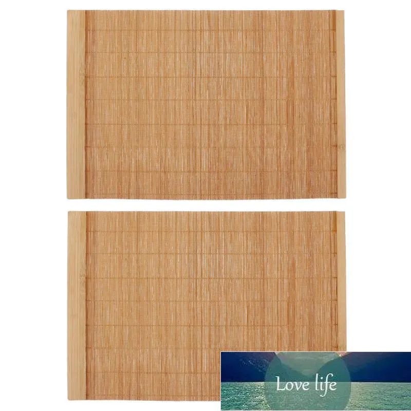 Tovagliette in legno di bambù moda 2 pezzi Tappetino antiscivolo Tappetini da bagno impermeabili Prezzo di fabbrica design esperto Qualità Ultimo stile Stato originale