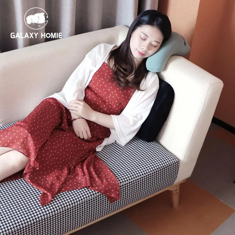 Oreiller déjeuner pause sieste tête pour bureau Relax mousse à mémoire orthopédique cou douleur cervicale voyage avion Galaxy Homie