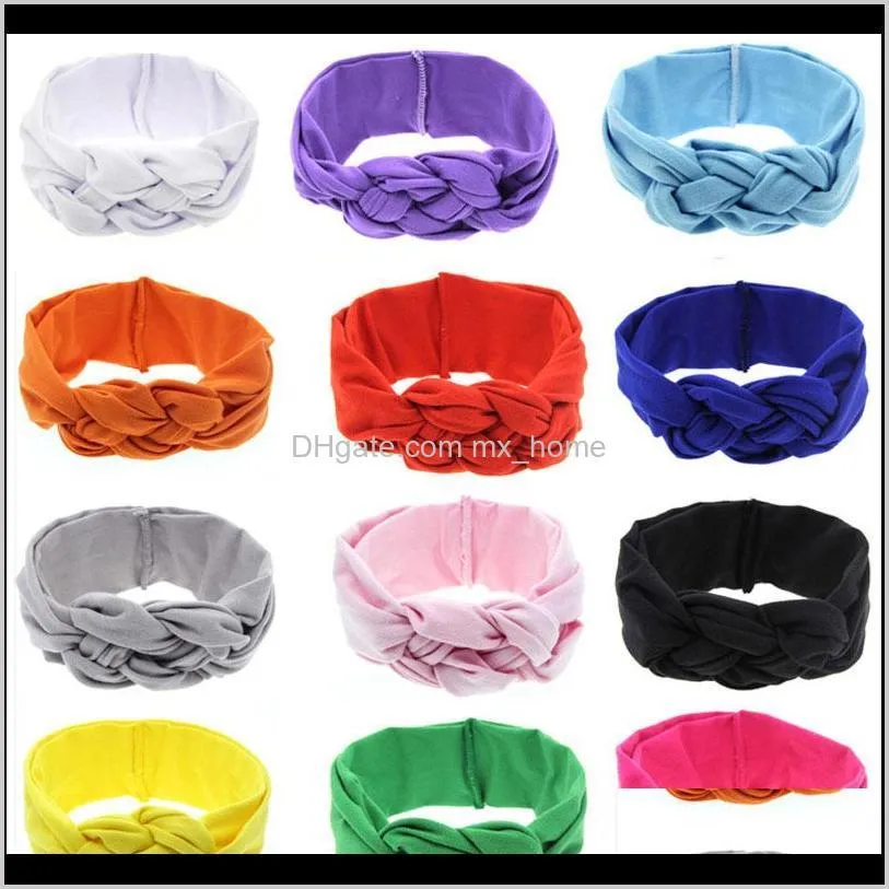 new headbands for girls multi color baby boutique hair bows chinese knotted kids hair bands hair accessories shipping