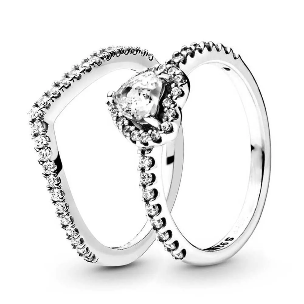Scalloped moda princesa coroa anéis feminino clássico claro cz feminino temperamento declaração jóias de casamento gota p0818333b