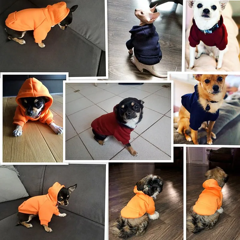 Funmazit Ropa de Invierno para Perros pequeños Abrigo de suéter de algodón cálido para Perros Ropa de Cachorro con Capucha Ropa para Mascotas Adidog Chaqueta Perros Gatos