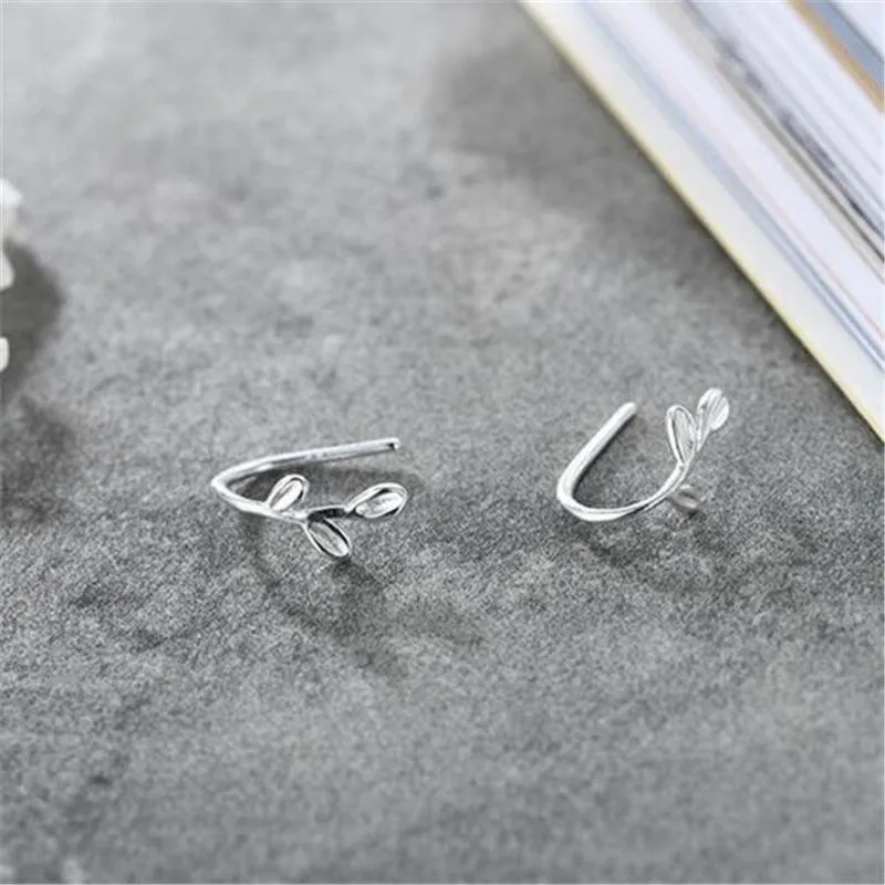Stud Martick Literary Branch Earrings Pure 925 Sterling Silver Fashion for Woman Europe Bijoux Drop GSE80