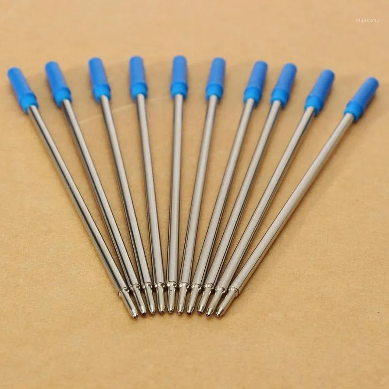 Recargas 10 pçs / lote preço mais baixo para o tipo cross ballpoint caneta tinta médio azul acessório de escola adequado escola home office1