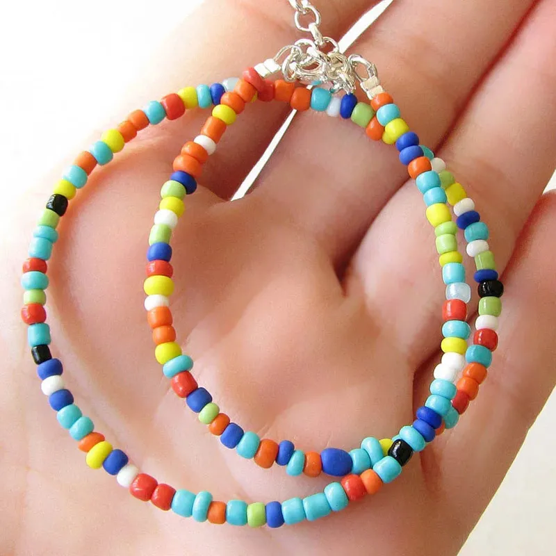 6mm Boho Colorful Polymer Clay Choker Necklace Round Beaded Necklace Women  Gifts | eBay