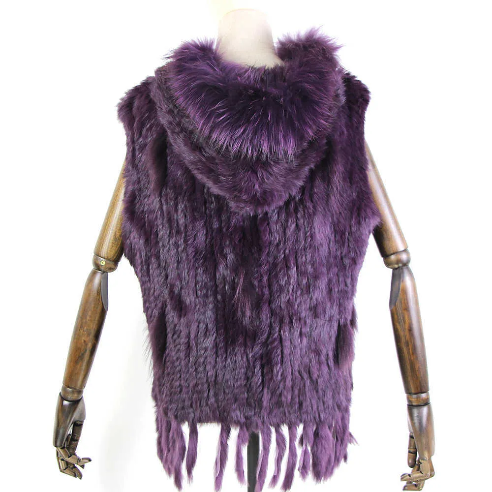 トップス Simple project knit fur vest purple Simple project knit fur vest purple