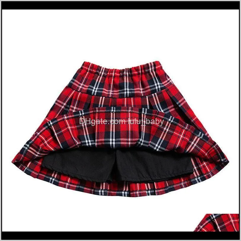 baby girls mini pleated skirt 2020 new young girls plaid skirts school children clothing kids uniform age 4 6 8 10 12 14 16 yrs