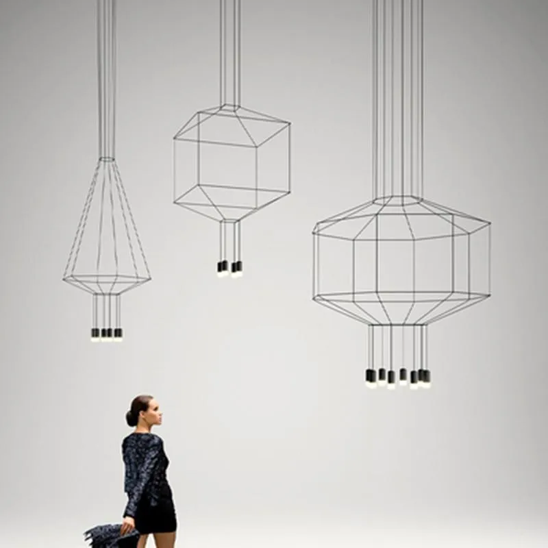 Designer Kronleuchter Beleuchtung Modern Für Wohnzimmer Esszimmer Schlafzimmer Nordic Wireflow Lobby Treppe Loft Küche Hängen Lampen Anhänger