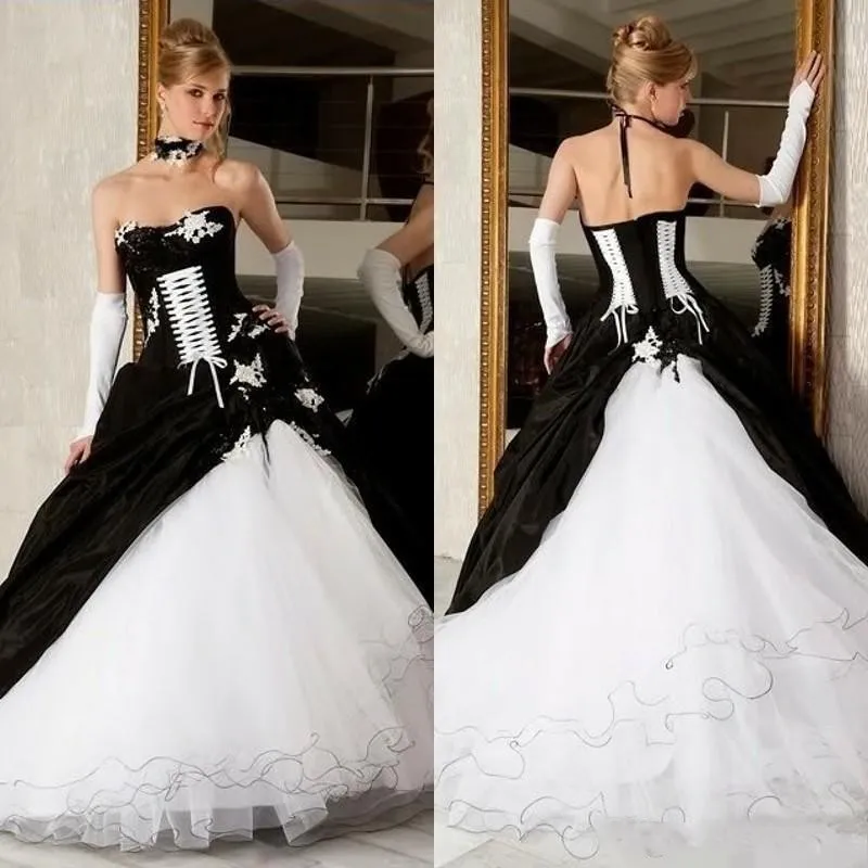 Vestito sposa on sale bianco e nero