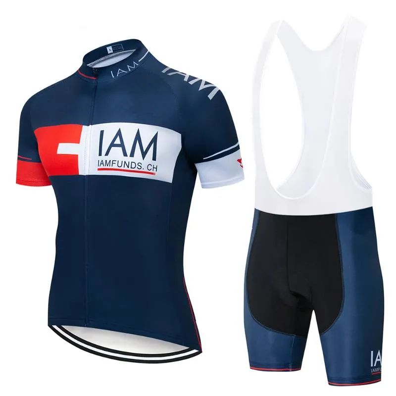 Racing Sets 2021 IAM Color Men's Cycling Jersey Mountain Bike Bicycle Short Sleeve T-Shirt Jeresy Wear