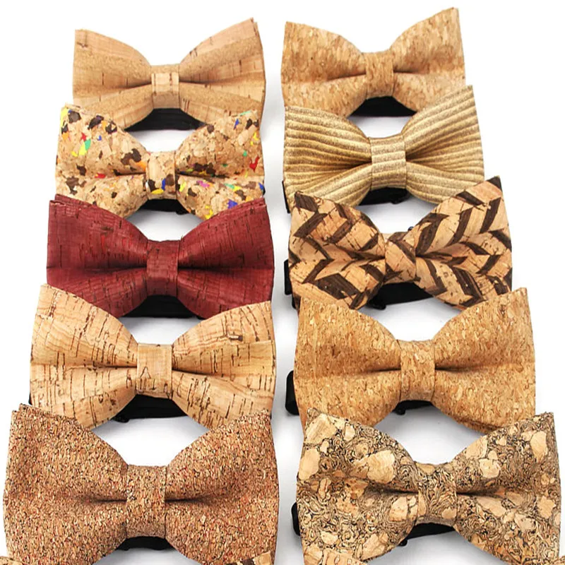 PU Miękkie Drewno Łuk Krawaty 14 Kolory 12 * 6 cm Bowtie Dla Mężczyzn Wedding Party Christmas Ojca Dzień Akcesoria Prezentowe