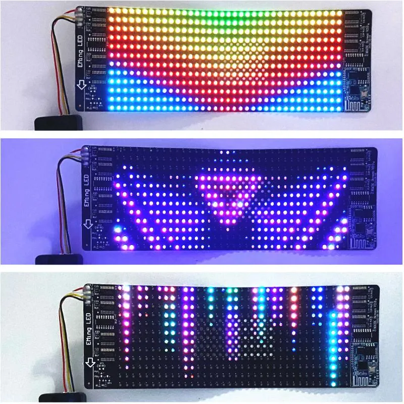 Bluetooth RGB Flexibele LED Module Display Matrix Sign Android iOS Application Control Mask Hat Screen Modules