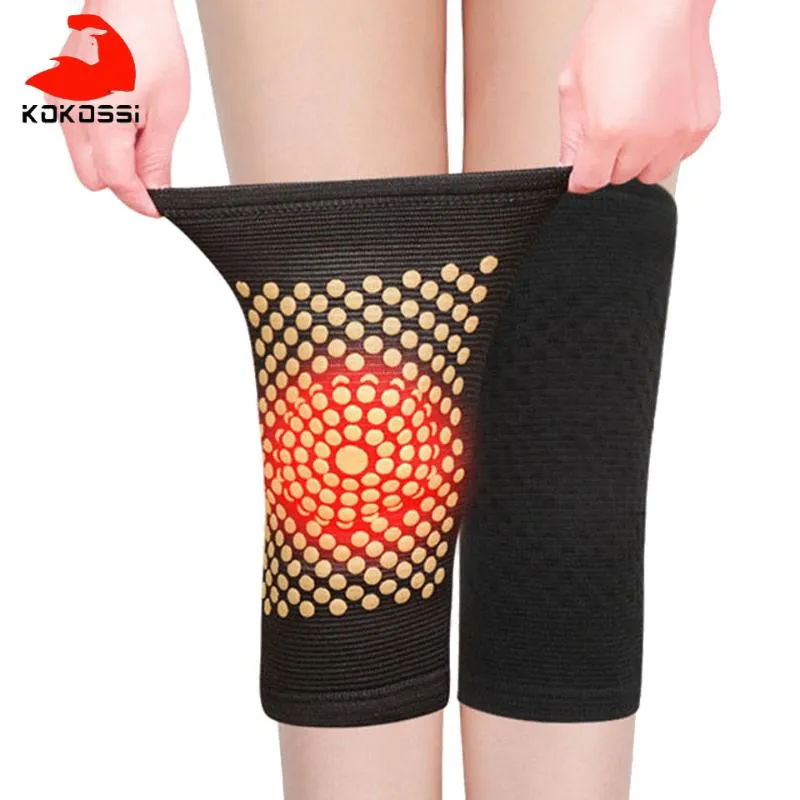 Kokossi 1 Par Självvärme Stöd Knee Pads Brace Varm för Arthritis Joint Pain Relief och Recovery Belt armbåge