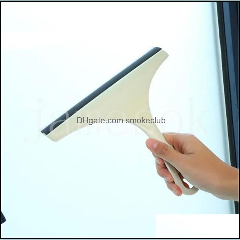 Glass Wipers Cleaner Home Window Cleaning Tool Artifact Scraper Rubber Single-sided Wipe Bathroom Mirror dd848