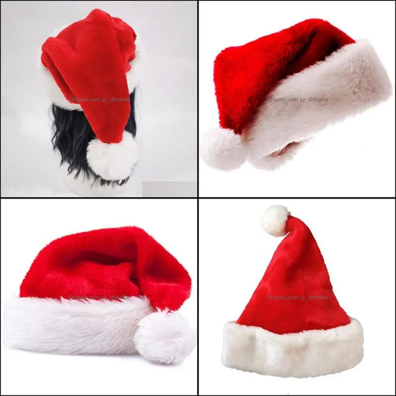 2020 Fluffy Santa Hat Christmas Party Parade Celebration Present Ornaments