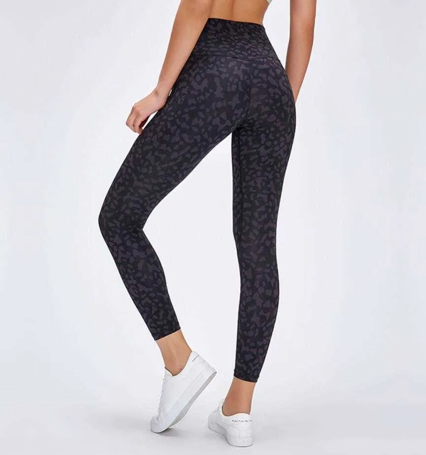 L 32 leggings leggings tie صبغة الصالحة الرياضية ملابس النساء عالي الخصر الجري للياقة البدنية الرياضة الطول الكامل trouse