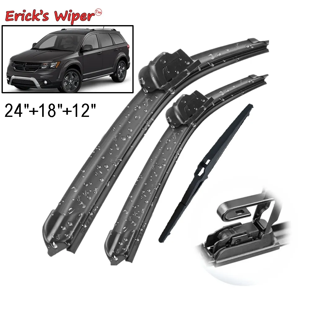 Erick's voorzijde ruitenwisserbladen set kit voor Dodge Journey 2008- voorruit van de voorruit 24 "18" 12 "