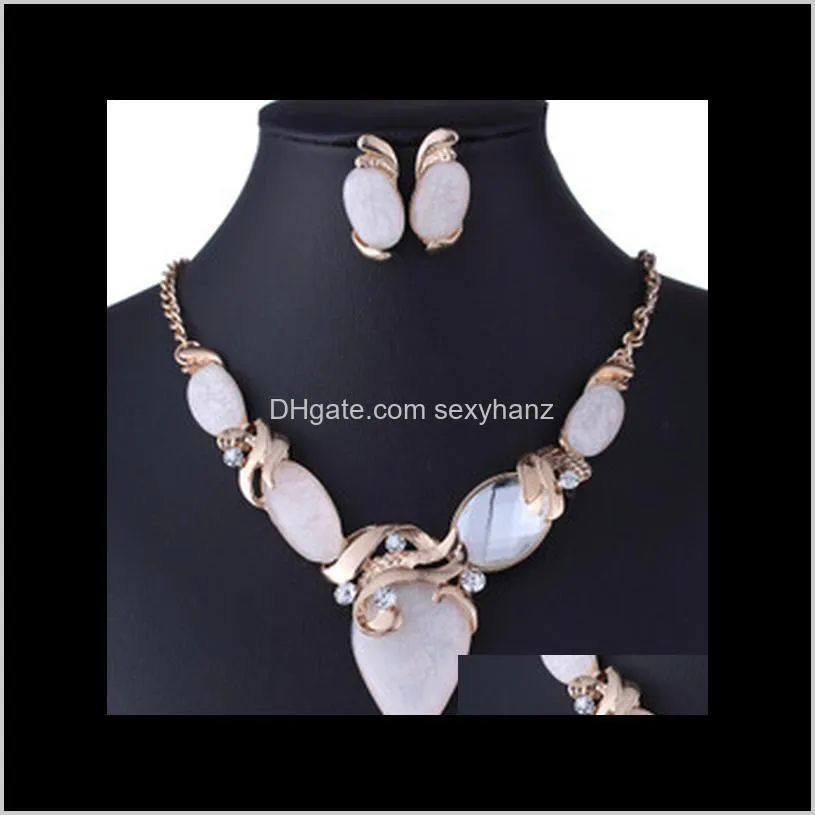 2015 new fashion statement necklaces for women colar choker necklace vintage collares ladies wedding jewelry set z9081