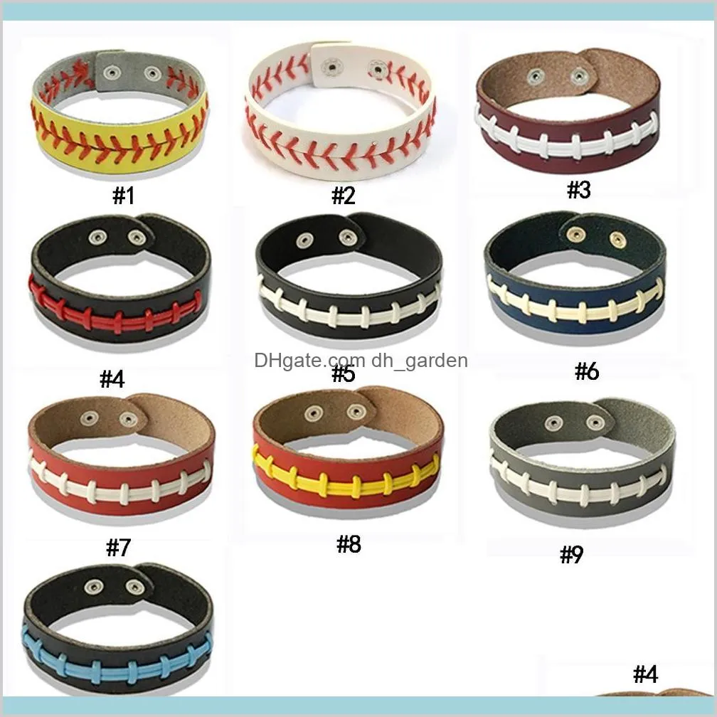 New Softball Baseball Leather wrap Bracelet