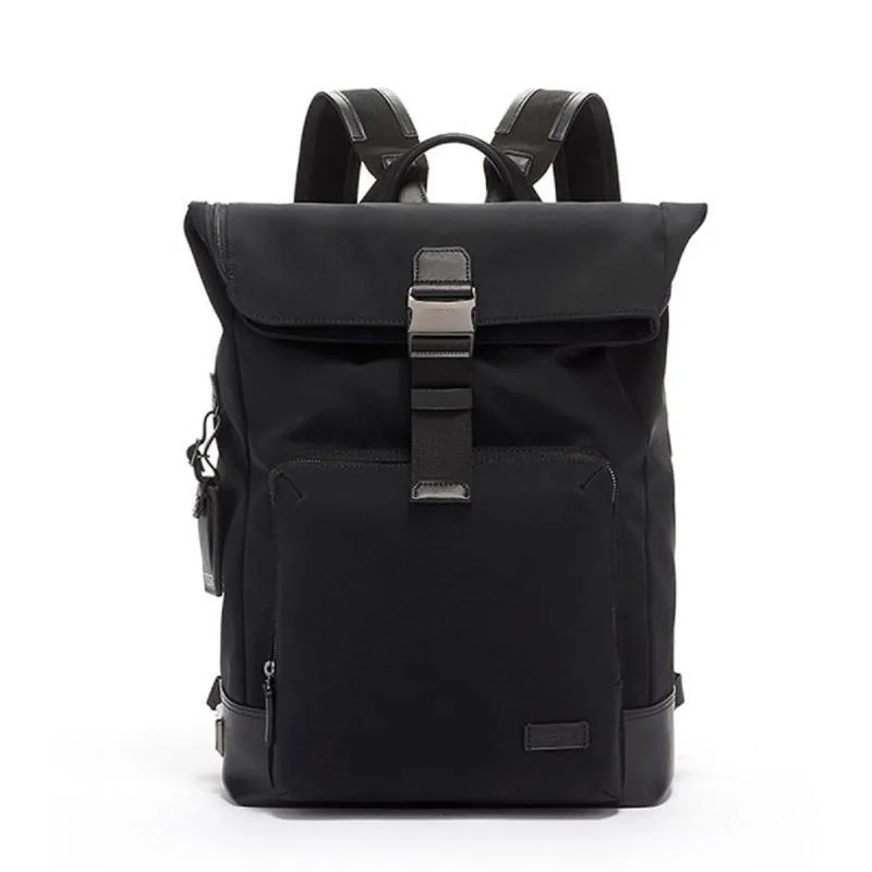 Backpack Ballistic Nylon Laptop Bag Mens British Roll Top Backpacks