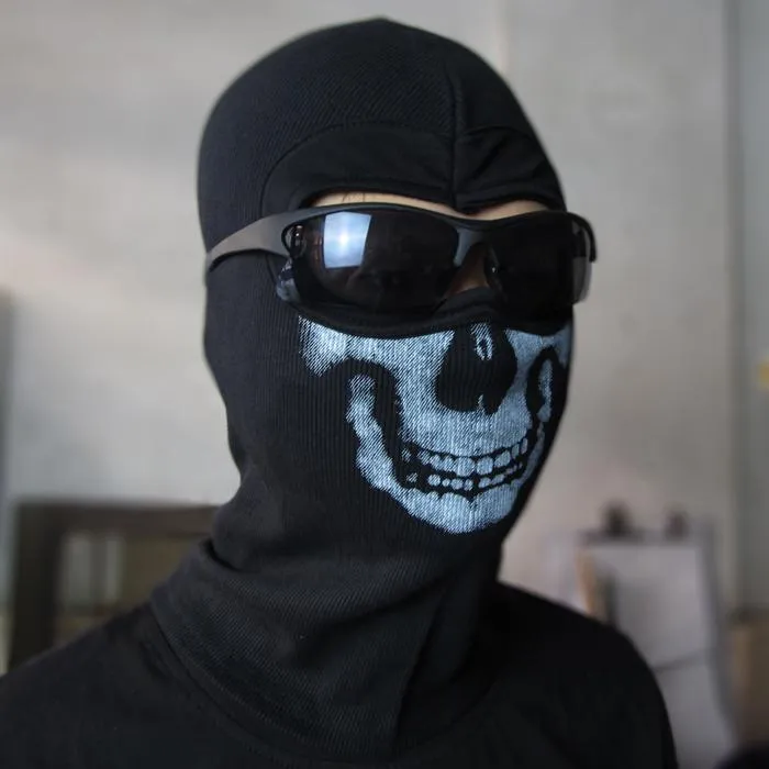 New Black Ghost Simon Riley Skull Balaclava Ski Hood Cycling Skateboard  Warmer Full Face Ghost Mask