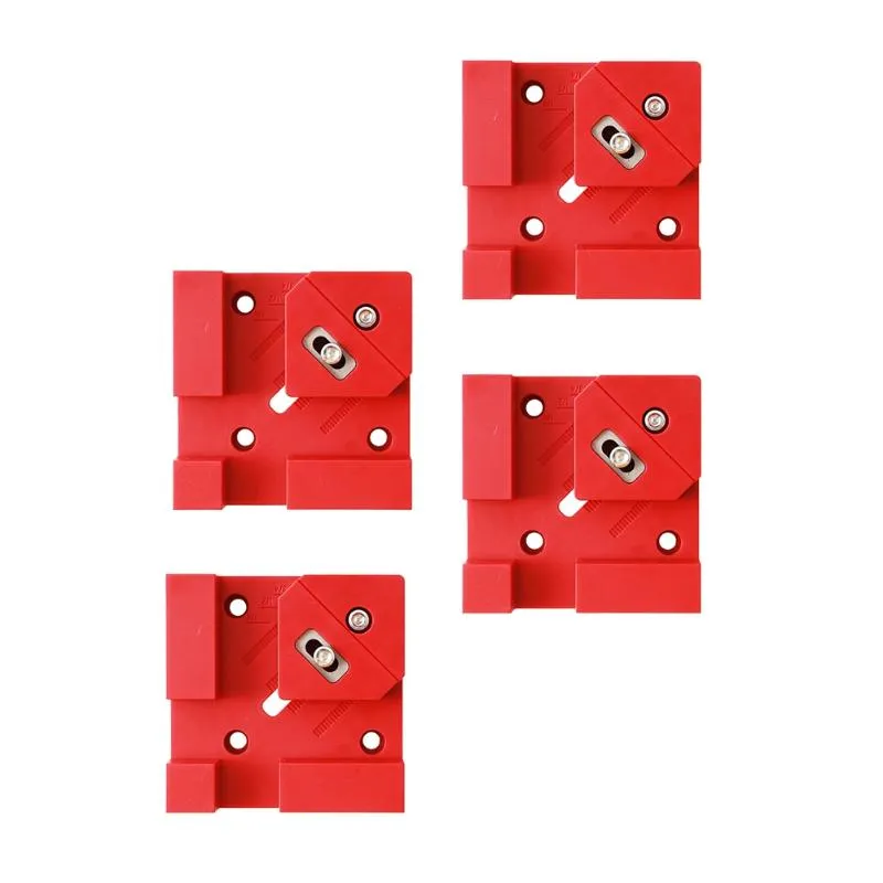 Fishing Hooks 90 Degrees Right Angle Clamps Auxiliary Fixture Splicing Board Positioning Panel Fixed Clip Carpenter's Woodworking 4Pcs