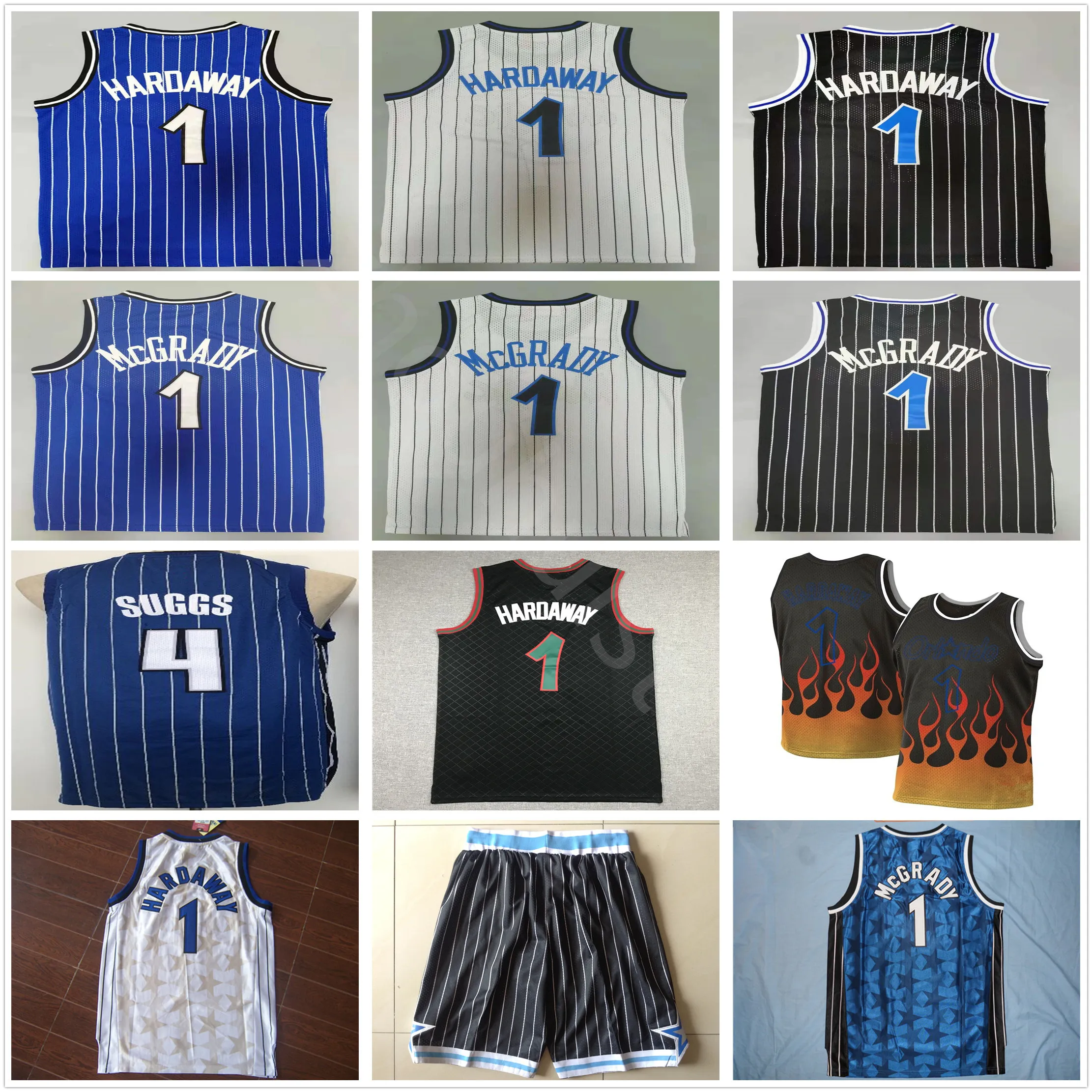 Mens Jalen 4 Suggs Mohamed 5 Bamba Basketball Jerseys Vintage Retro Penny Edition Hardaway Tracy Retro McGrady shirt Blue white