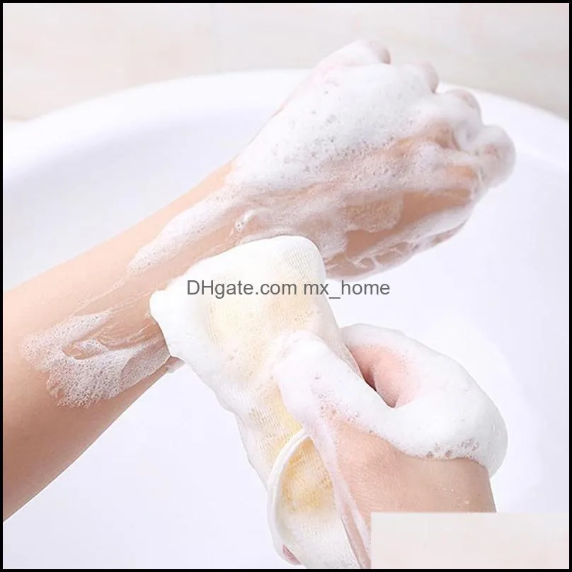 Wash Face Soap Foaming Net Bath Shower Soap Blister Bubble Mesh Body Cleansing Nets Bath Washing Tool Bathroom Accessory VT1751