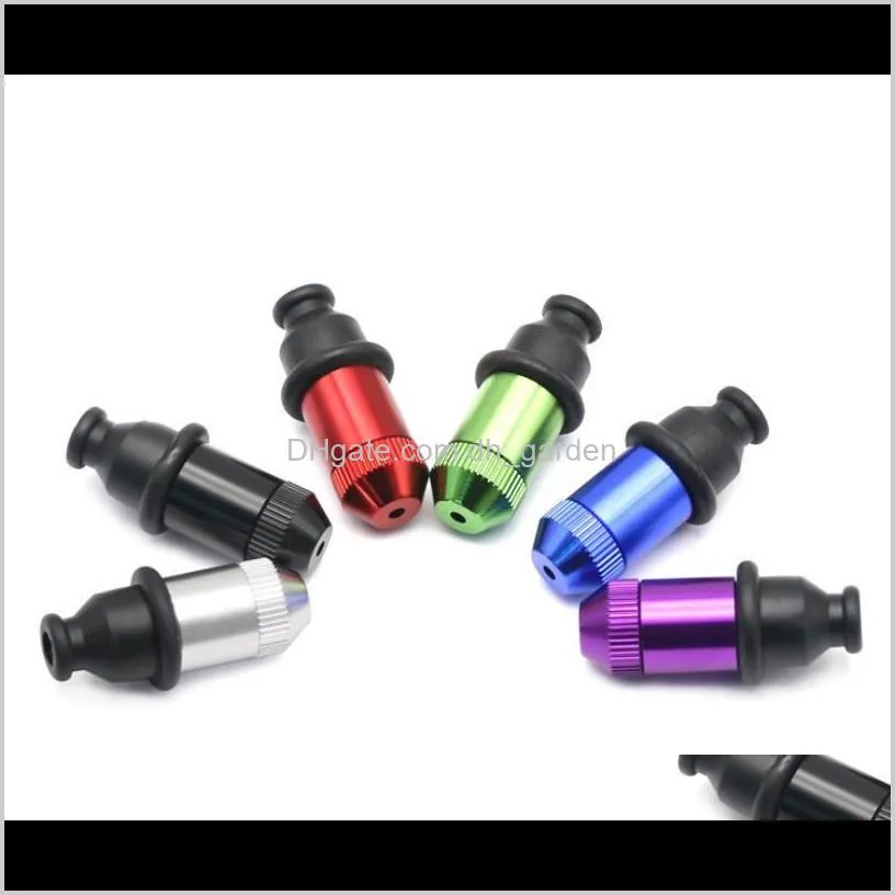 metal small snuff pipes circular heads nipple shapes smoke pipe multi colors smoking accessory new arrival sn2147