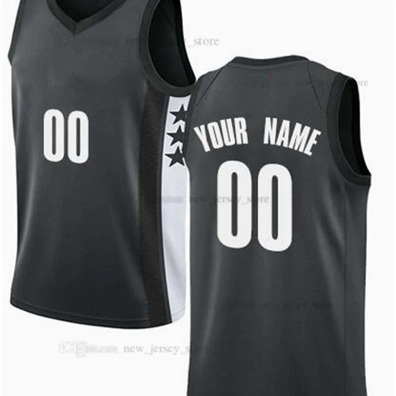 Tryckt anpassad DIY Design Basketballtröjor Anpassning Team Uniforms Skriv ut Personliga Brev Namn och Nummer Mens Kvinnor Kids Ungdom Brooklyn010