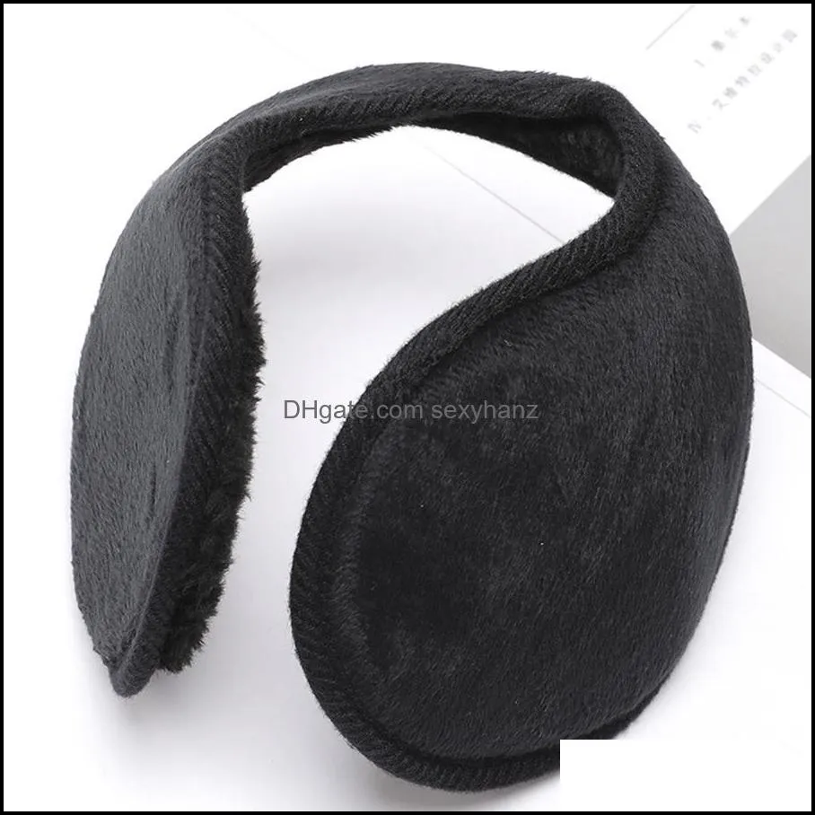 Fashion Unisex Earmuffs Soft Solid Color Men Ear Muffs Creativr Woman Plush Ear Cover Protector Ear Warmers GWE11473