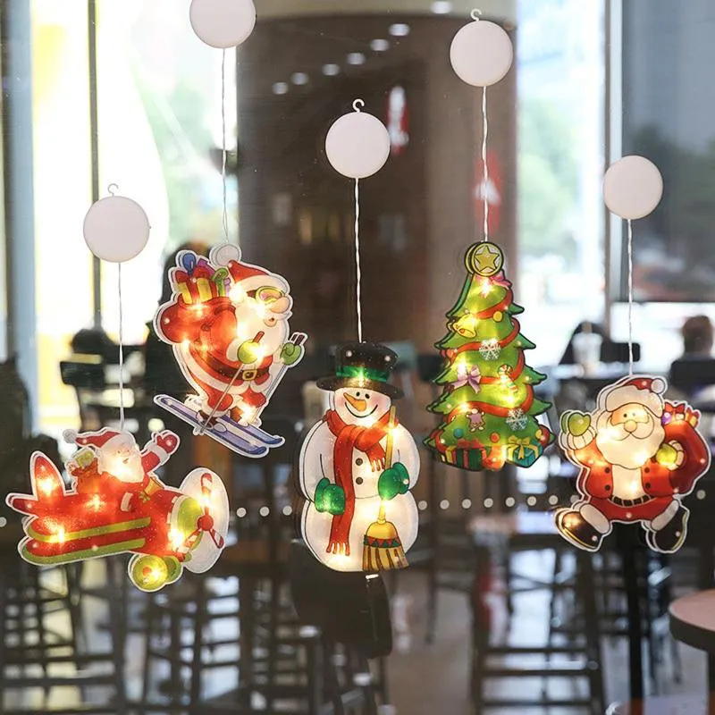 クリスマスの装飾ランプサンタクロース形の夜の光の装飾的な芸術家祭り