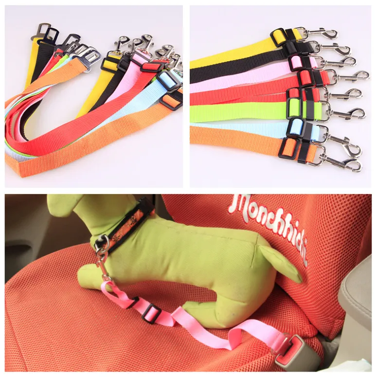 Adjustable Dog Cat Car Safety Seat Belt Pet Vehicle Leash For Dogs Travel Traction Collar Harness Puppy Lead Clip Nylon Product