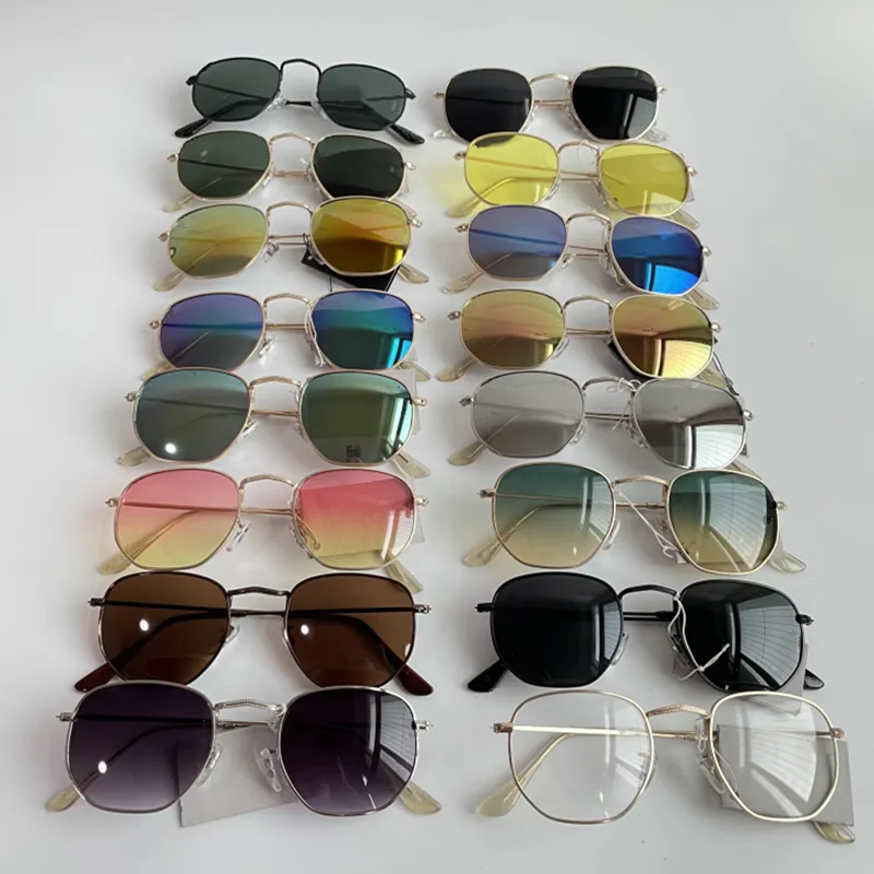 Fashion Driving Hexagonal Sunglasses Vintage Women Men Brand Designer Sun Glasses Ladies Uv Protection Eyeglasses