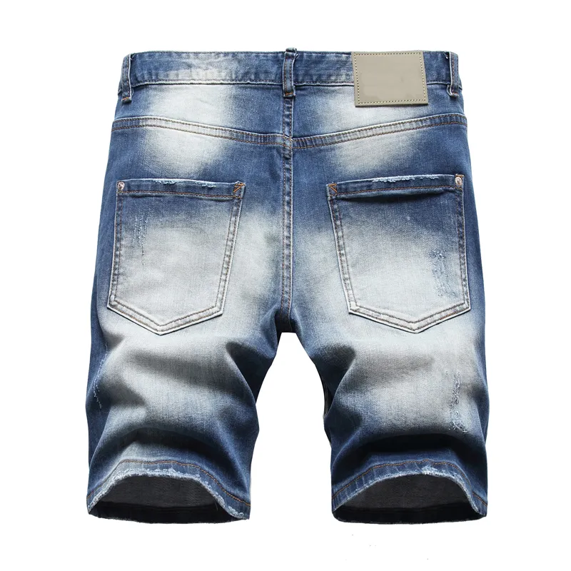 Buy Crimsoune Club Blue Slim Fit Distressed Denim Shorts for Mens Online @  Tata CLiQ