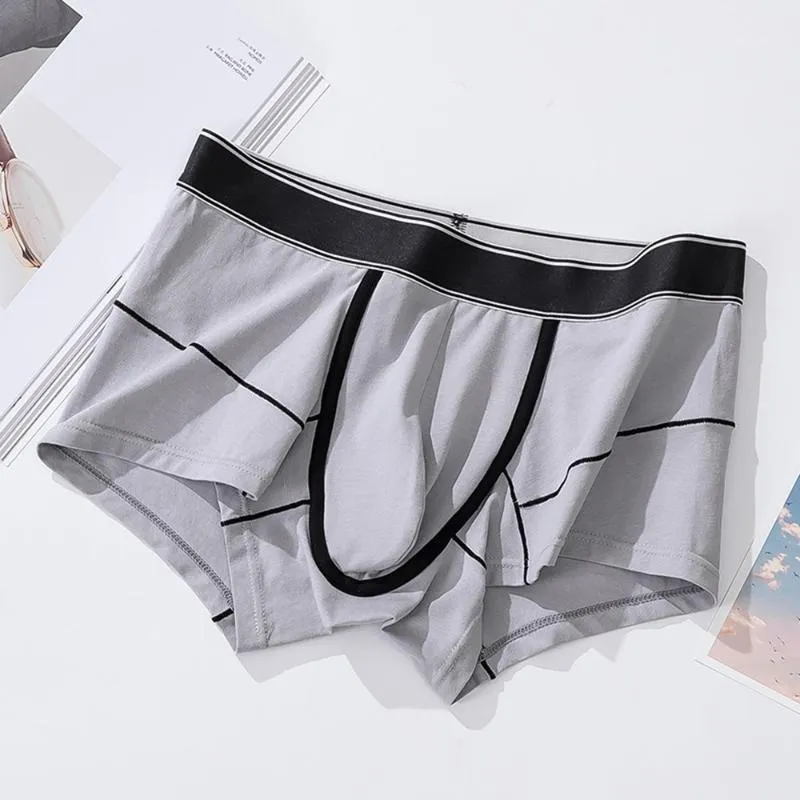 Underpants Male Panties Sexy Underwear Men Cuecas Bugle Pouch Boxer Comfortable Shorts Mens Underware Four-Corner Sports Briefs A50