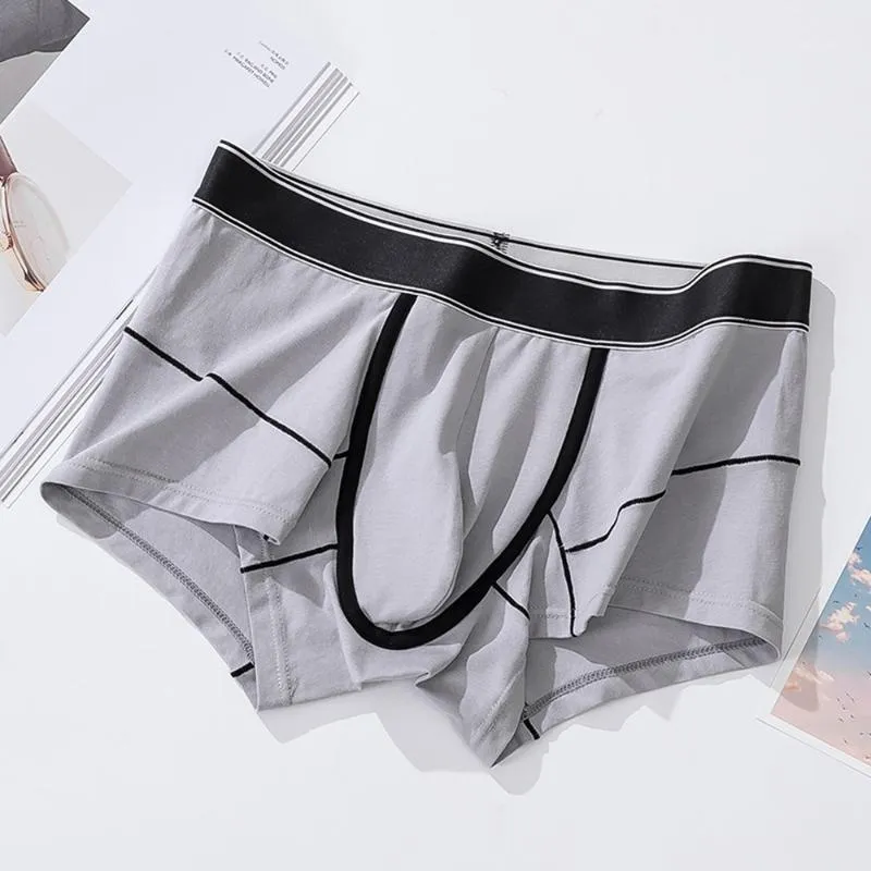 Underbyxor manliga trosor sexiga underkläder män cuecas bugle påse boxare bekväma shorts herr under ware fyra hörn sport briefs a50