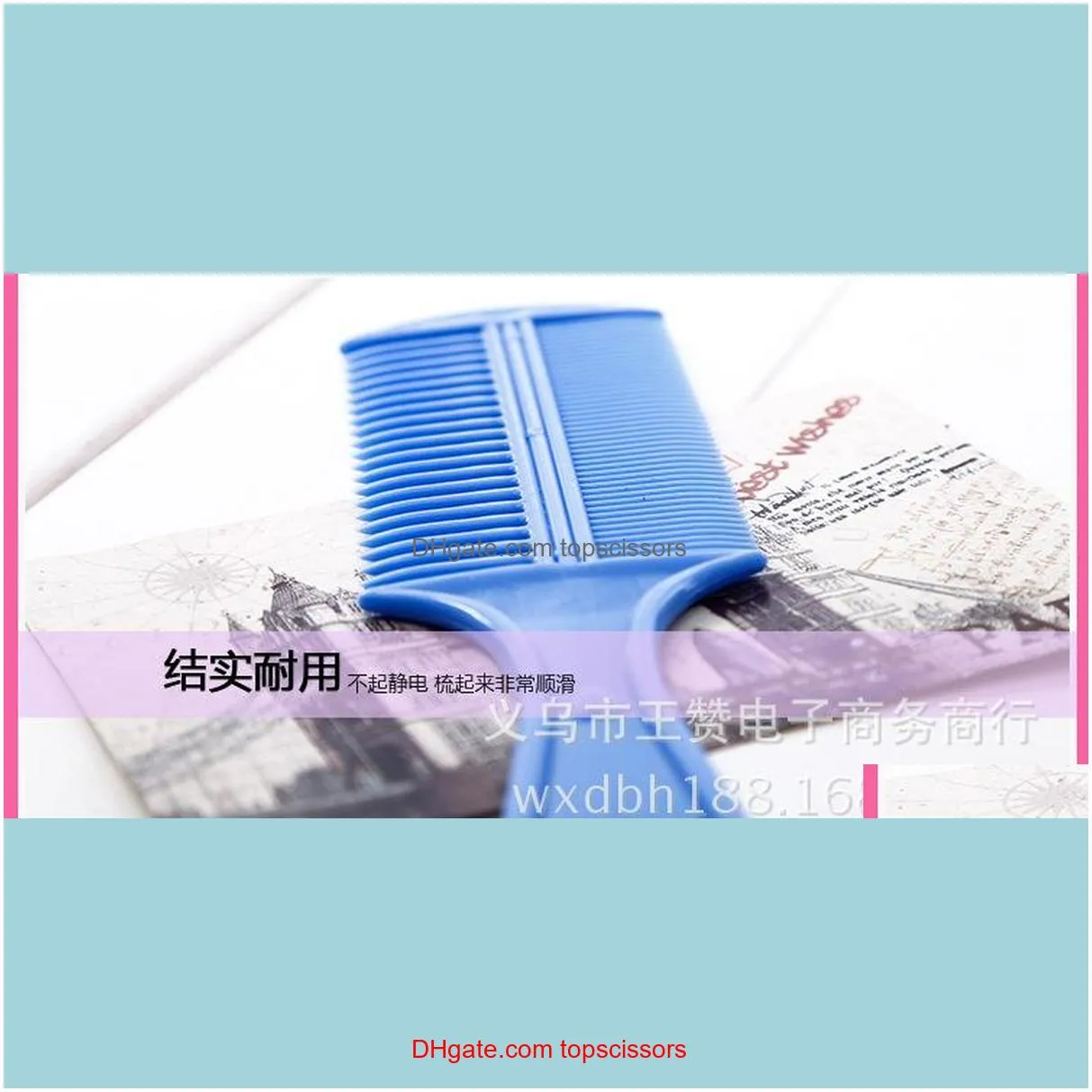 Home plastic hair comb thickness of both sides of the US makeup makeup comb