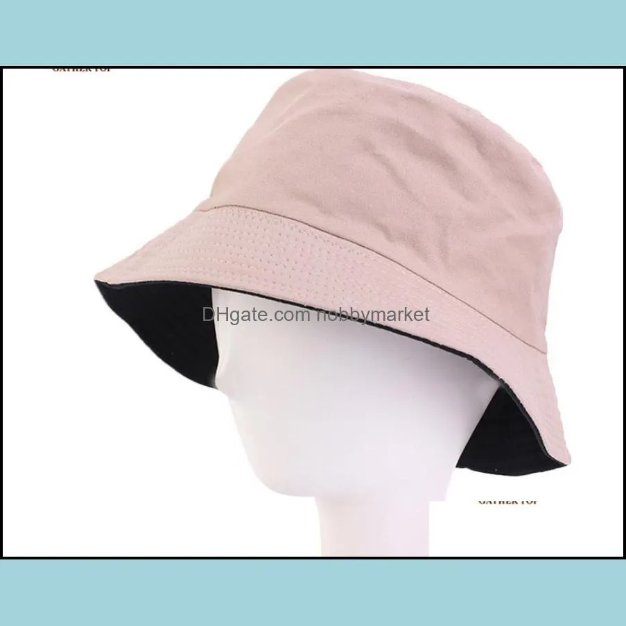 2020 New Bucket Hat For Men and Women Fashion Simple Pure color Women Cotton Hat New Autumn Spring Fisherman Hat Sun Caps