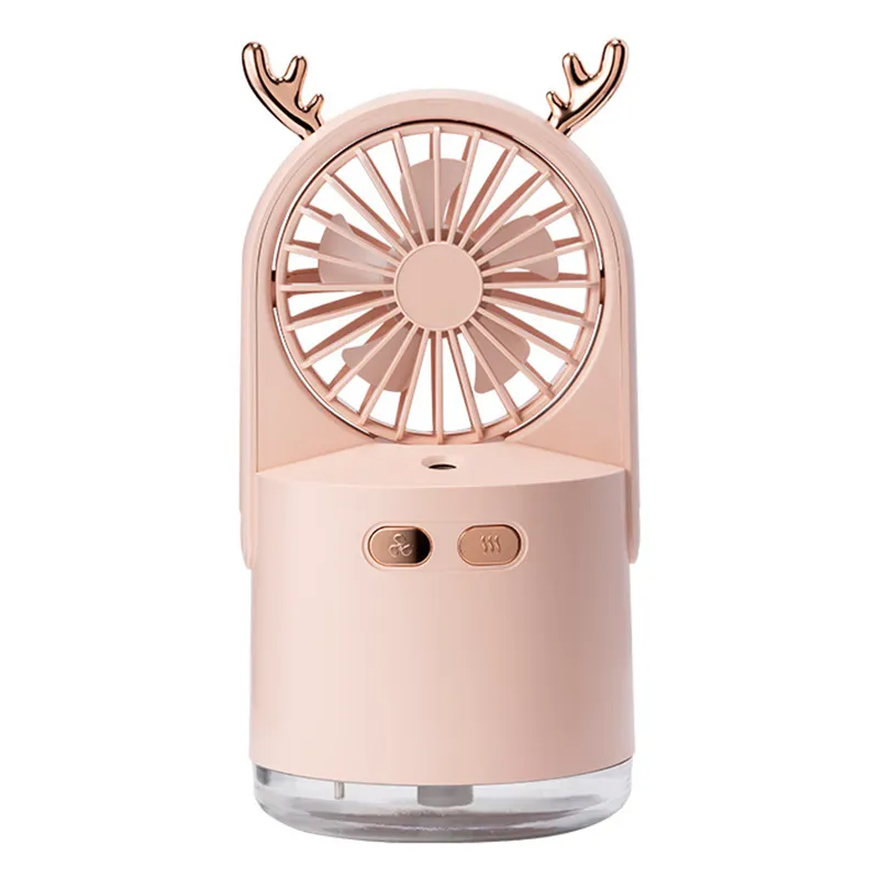 Neuheit Artikel Elektrische Fans Fawn Spray Fan Desktop Büro Feuchtigkeitsspendende USB Mini Bunte Nachtlicht Kleine WH0478