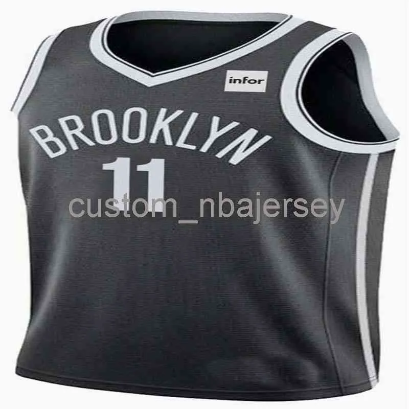 Erkek Kadın Gençlik Kyrie Irving # 11 Yama Swingman Jersey Dikişli Özel Ad Herhangi Bir Numara