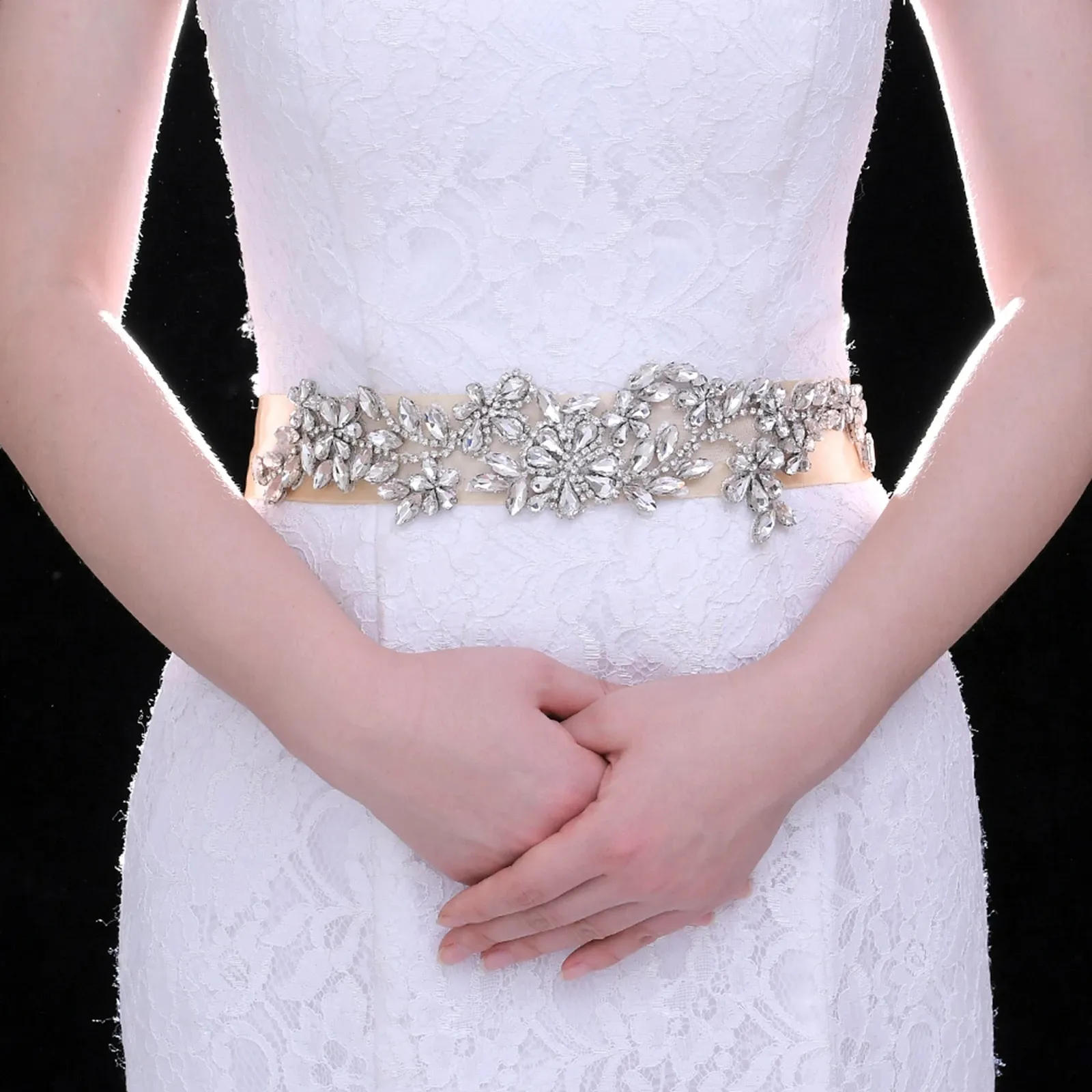 Wedding belt applique on sale