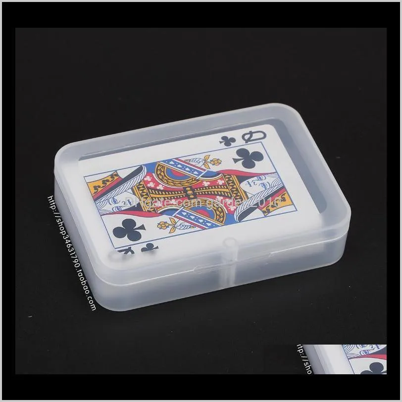 Bins Transparent Playing Cards Plastic Box Pp Storage Boxes Packing Case Width Less Than 6Cm Wen5065 5Vaqq M8Wv9