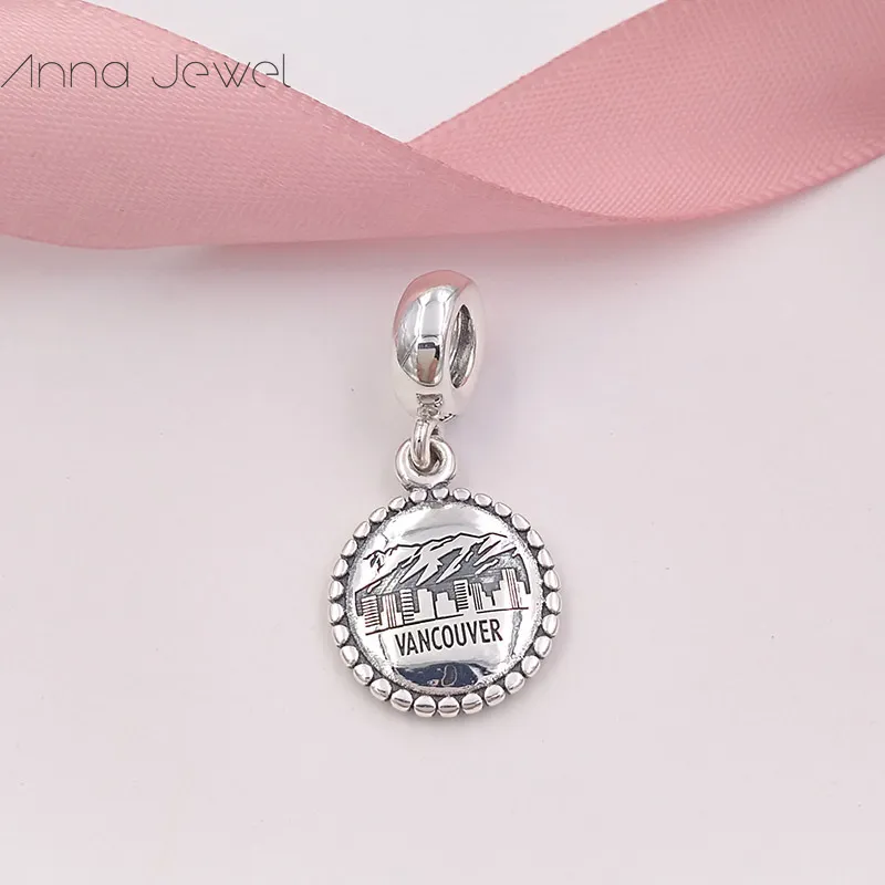 Smycken Göra Tillbehör Kit Vancouver Charms Pandora 925 Silver Motivational Armband för Kvinnor Män Kedja Spacer Pärla Bangle Anpassad Halsband Present USB791169-G053